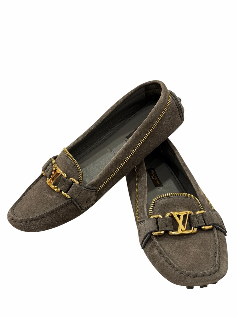 Authentic Louis Vuitton Zipper Oxford Loafers – Size 37.5